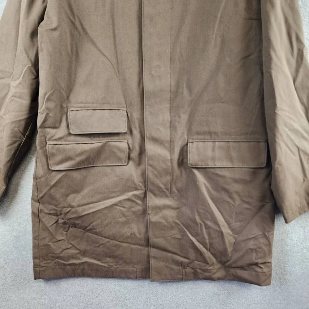 Vince Lightweight Car Coat Men's L Downtown Spread Collar Button Front Closure